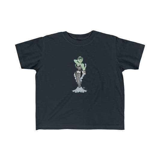 Skeleton Mermaid Babe - Toddler Kid's Tee