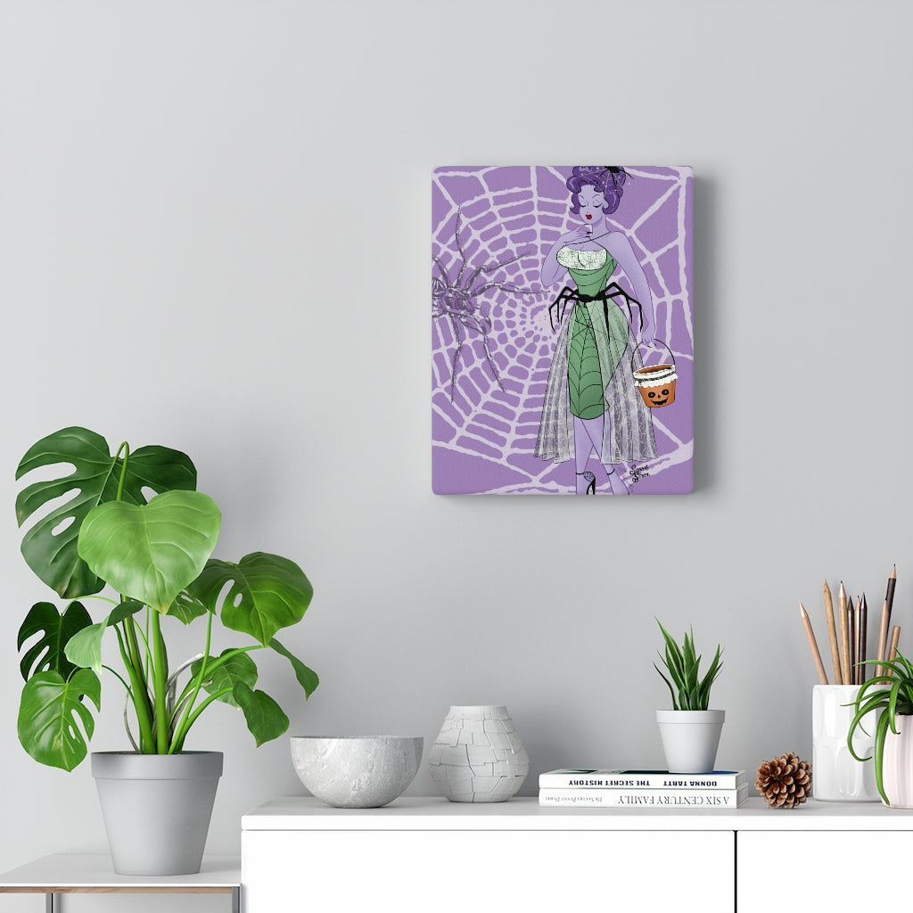 Spiderweb Babe - Canvas