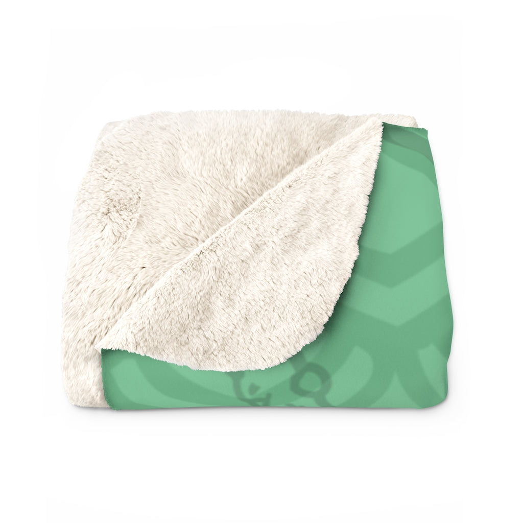 Skeleton Mermaid Babe - Sherpa Fleece Blanket