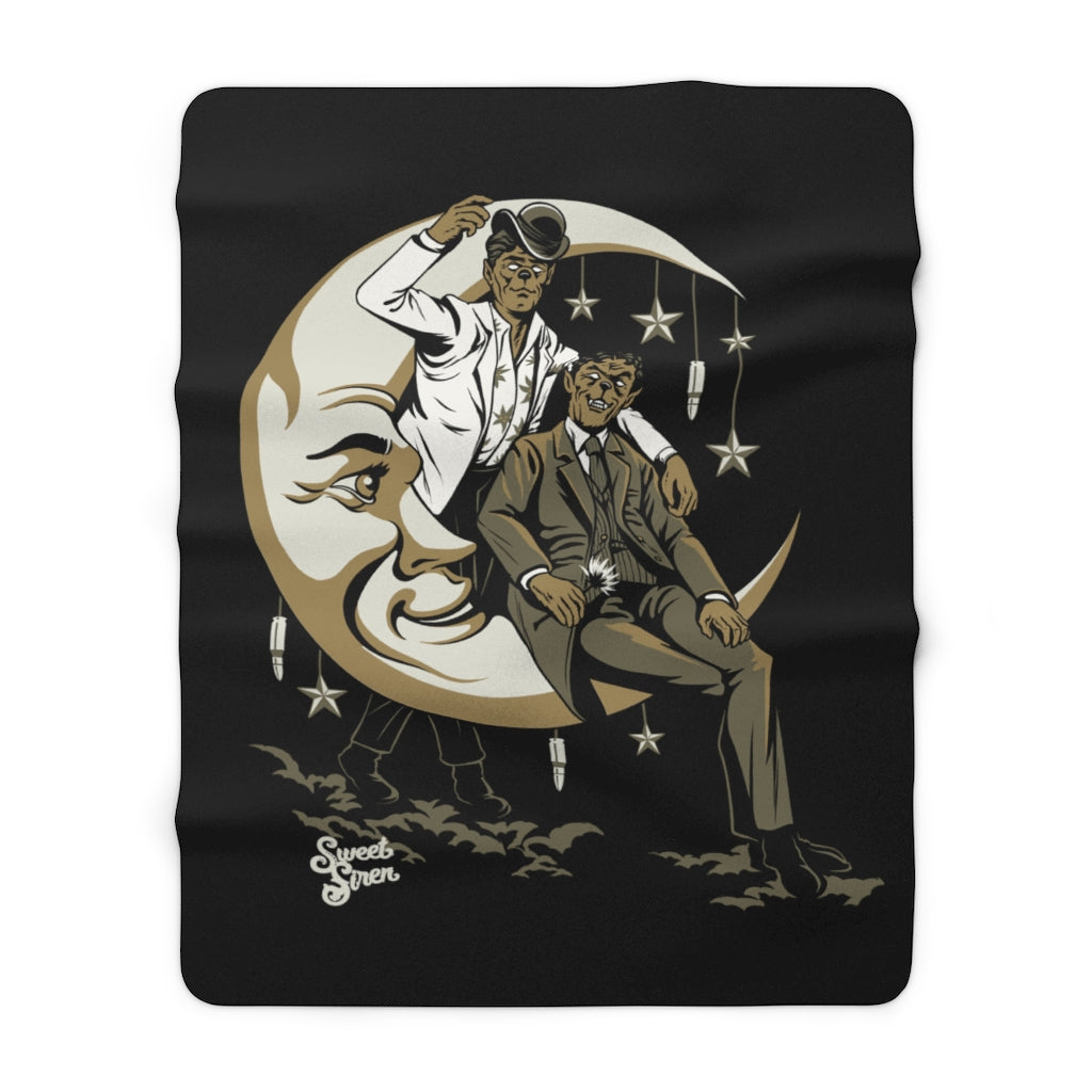 QueenS of the Night - Sherpa Fleece Blanket