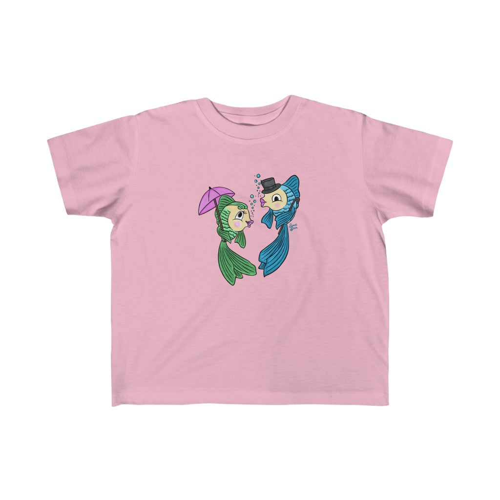 Dapper Fish Couple - Toddler Jersey Tee
