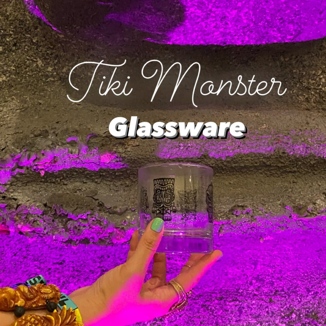 Tiki Monster 11oz Rock Glass