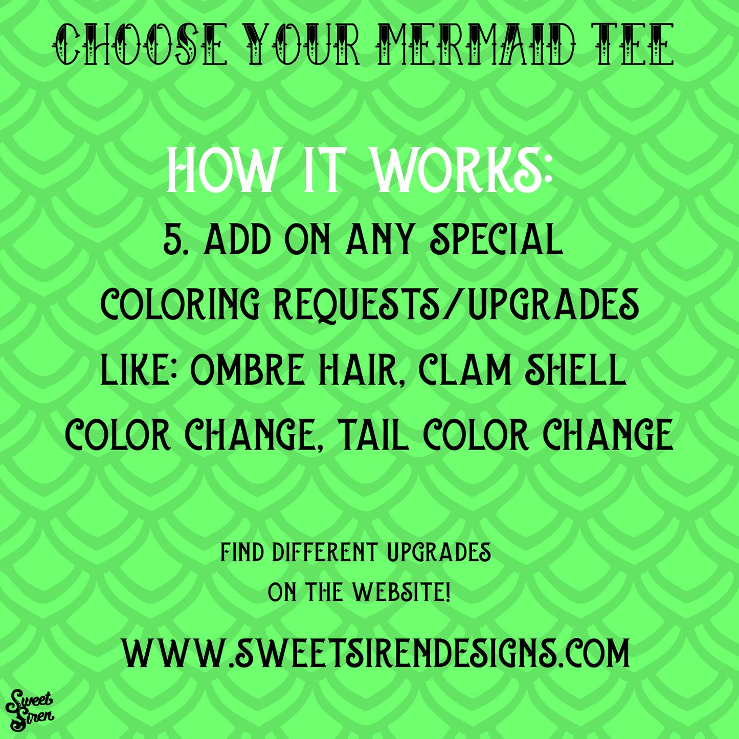 Custom Mermaid Tee