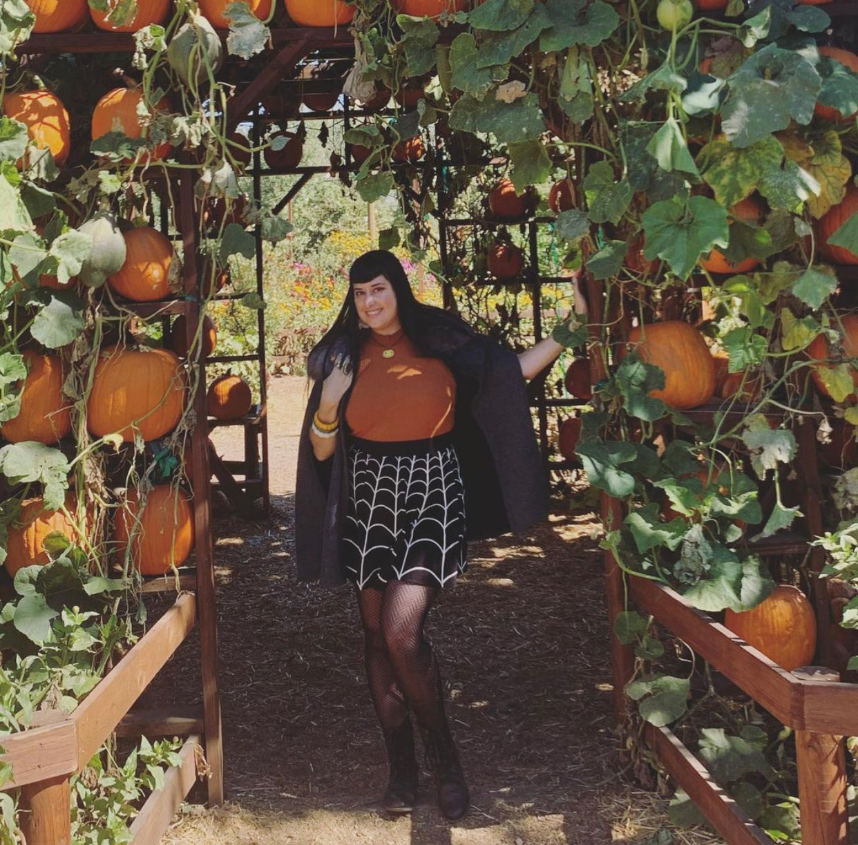 Spiderweb Skater Skirt