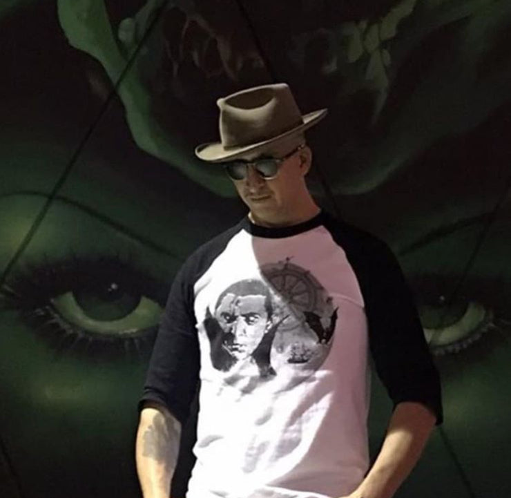 Dracula Comes Home Baseball Unisex Tee