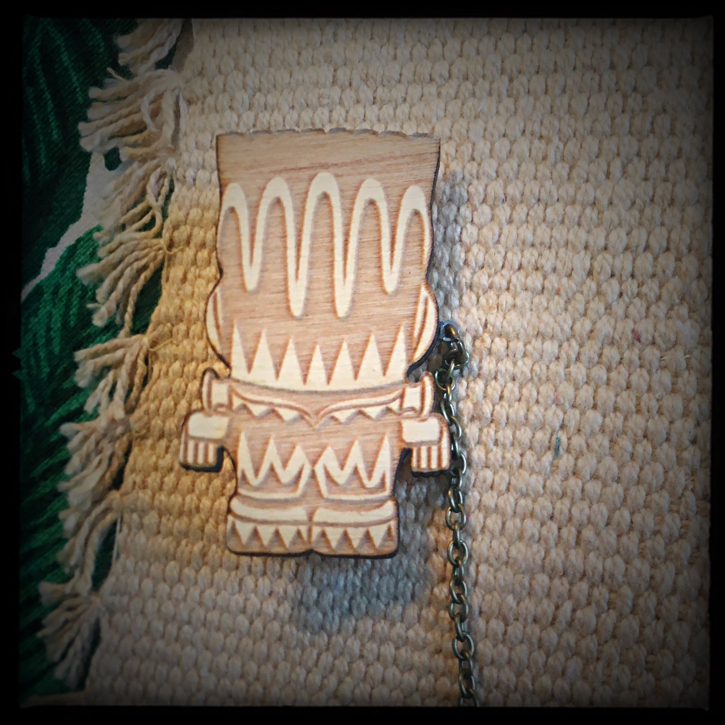 Frankenstein Monster Tiki Collar-Sweater Pin Set