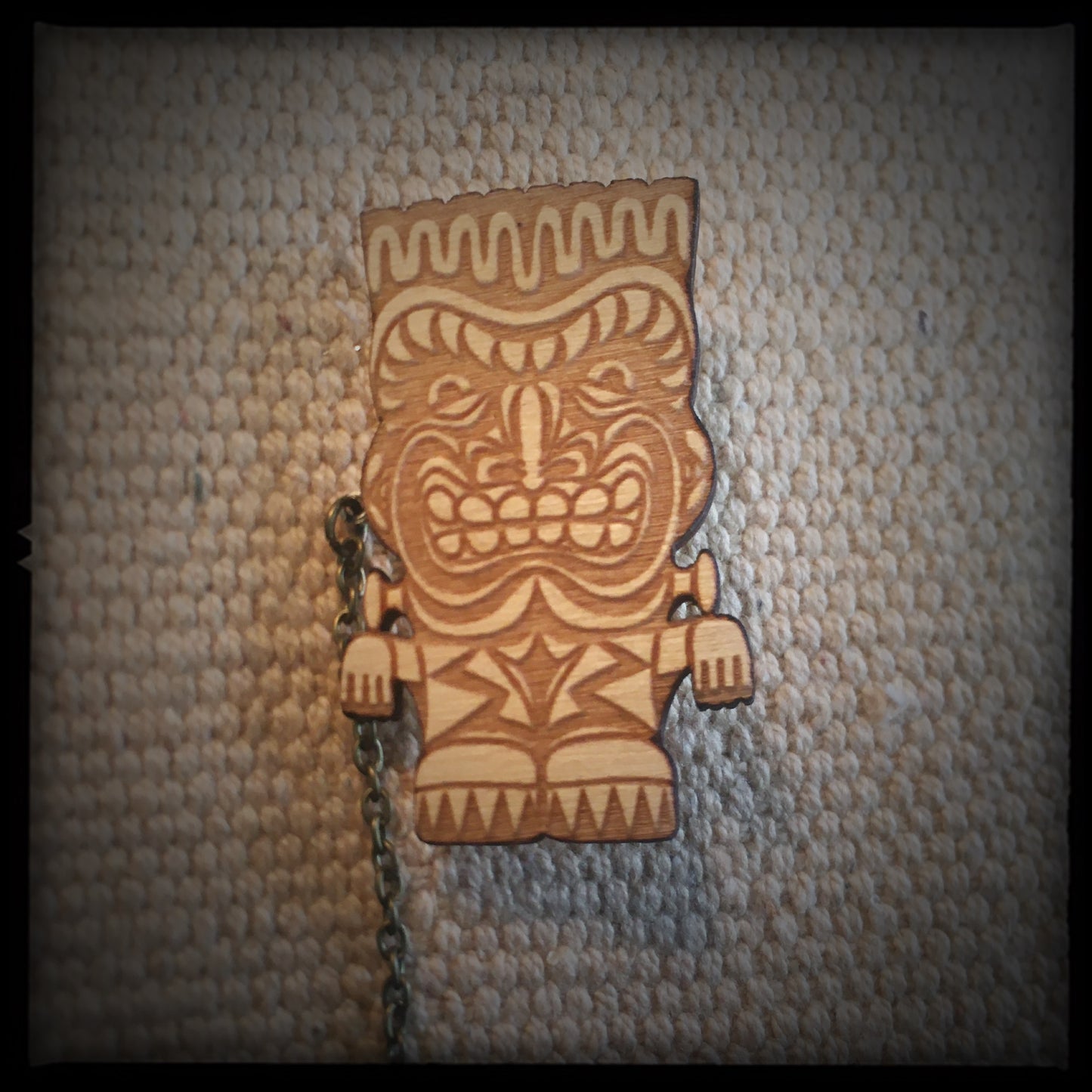 Frankenstein Monster Tiki Collar-Sweater Pin Set