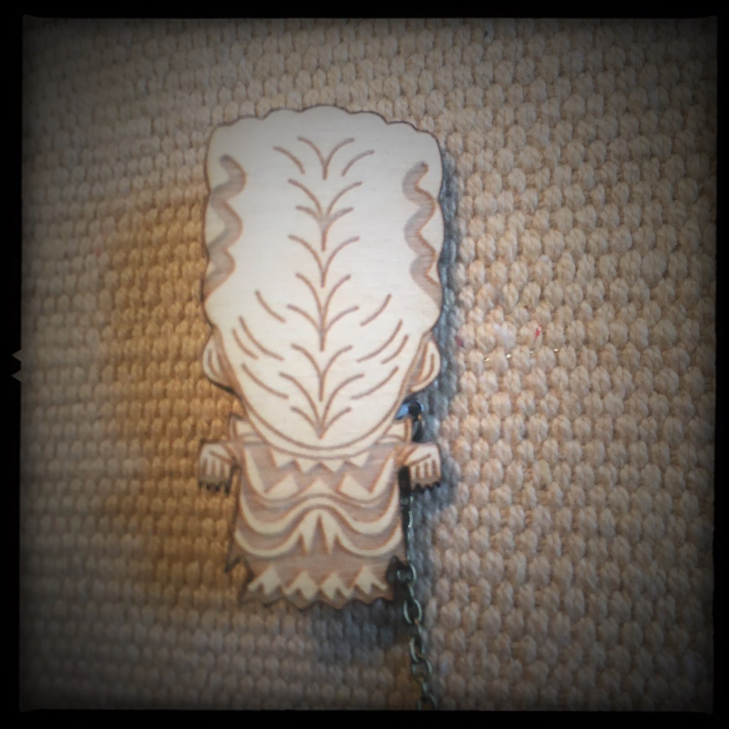 Bride of the Frankenstein Monster Tiki Collar-Sweater Pin Set
