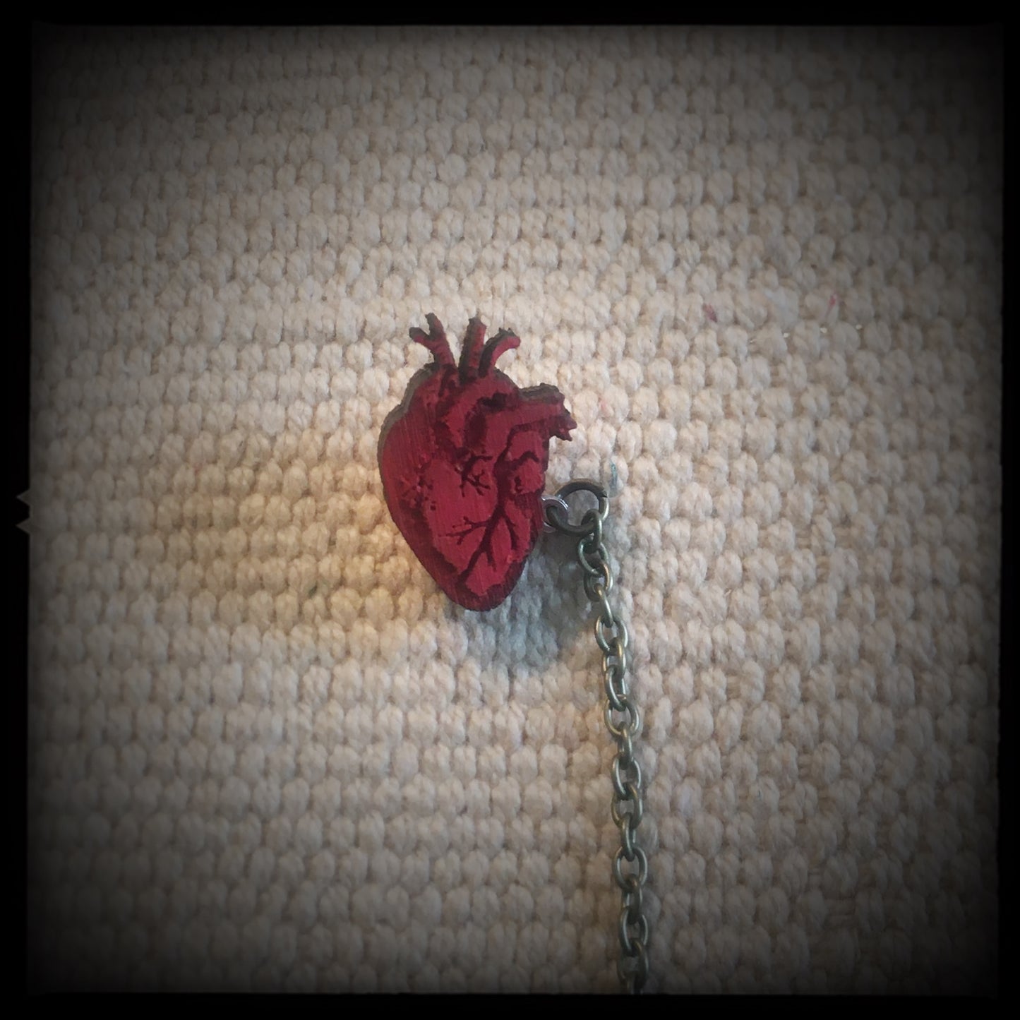 Rib Cage and Heart - Sweater - Collar Pin set