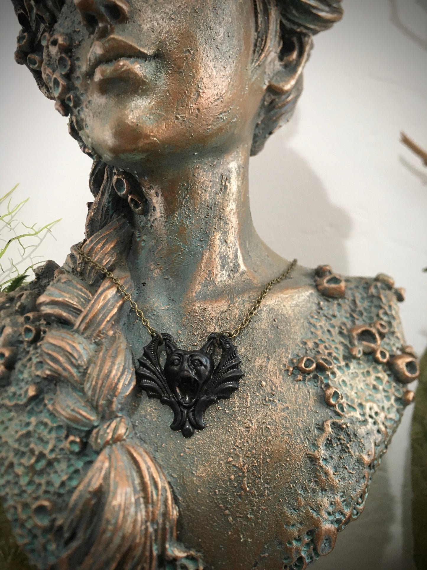 Gargoyle Vampire Bat Necklace