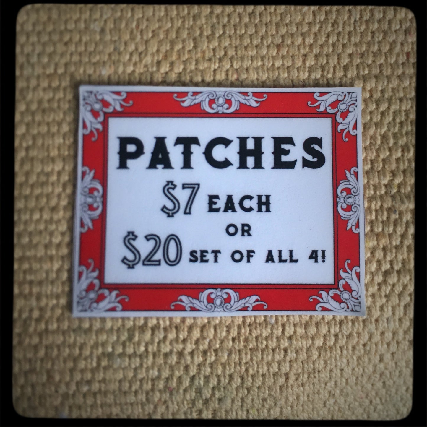 The Tiki Monsters PATCHES - set of 4