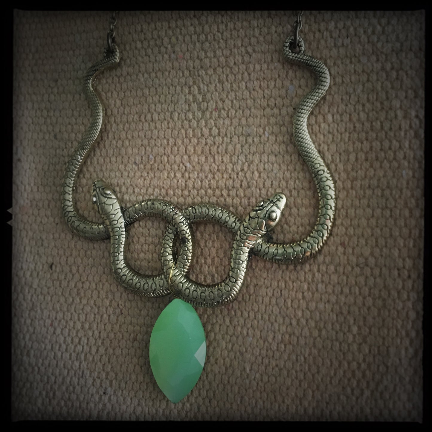 Double Snake Envy - Necklace