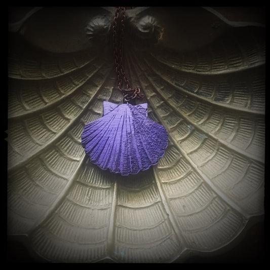 Purple Sea Shell Necklace - Small