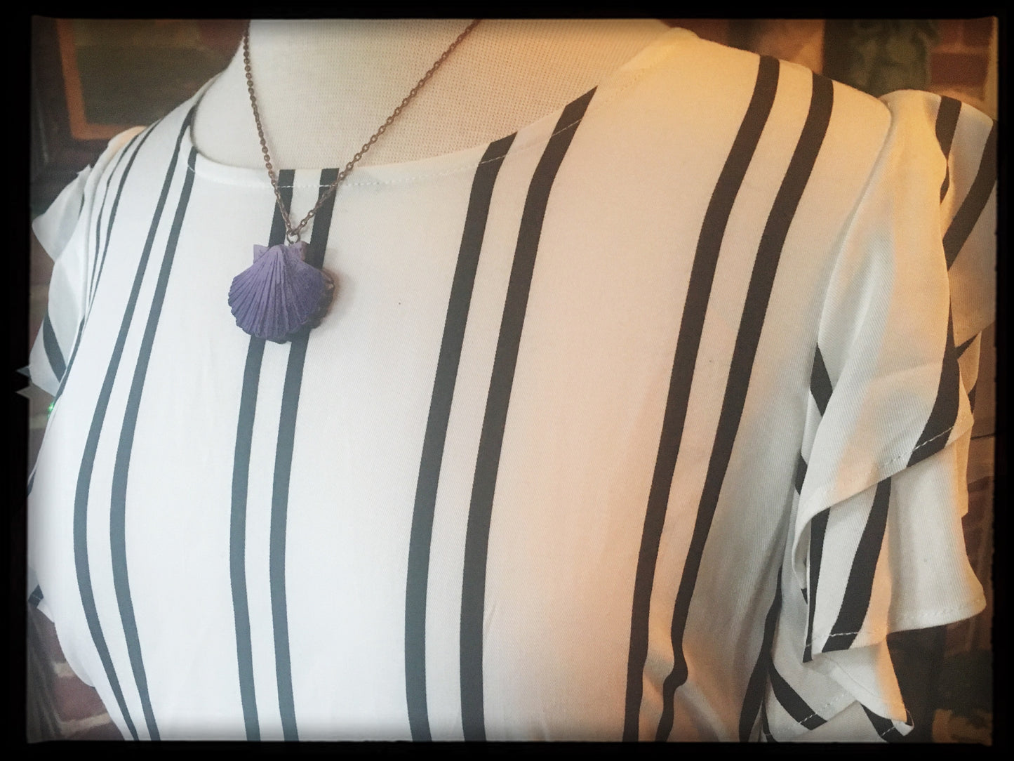 Purple Sea Shell Necklace - Small