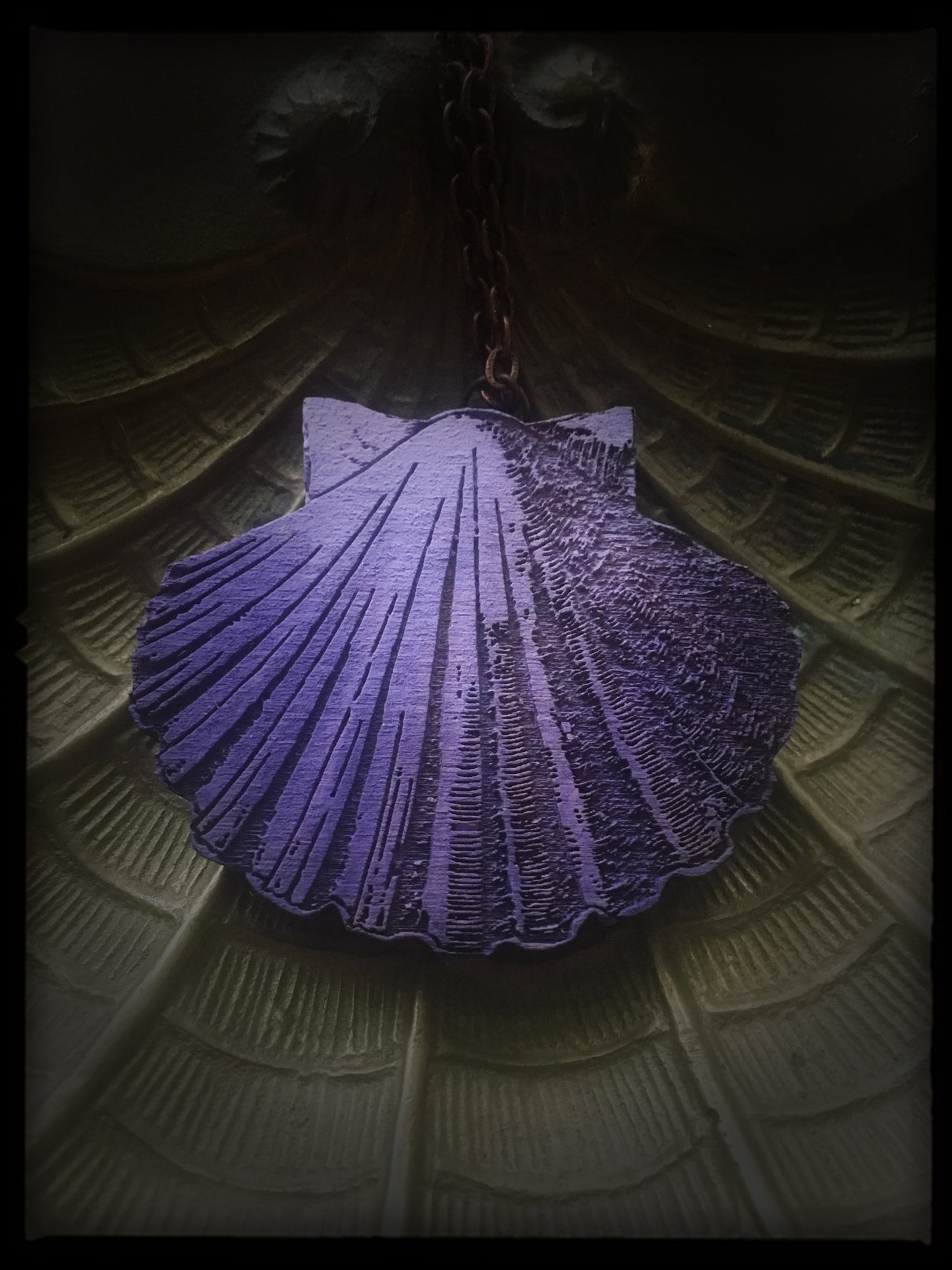 Purple Sea Shell Necklace - Small