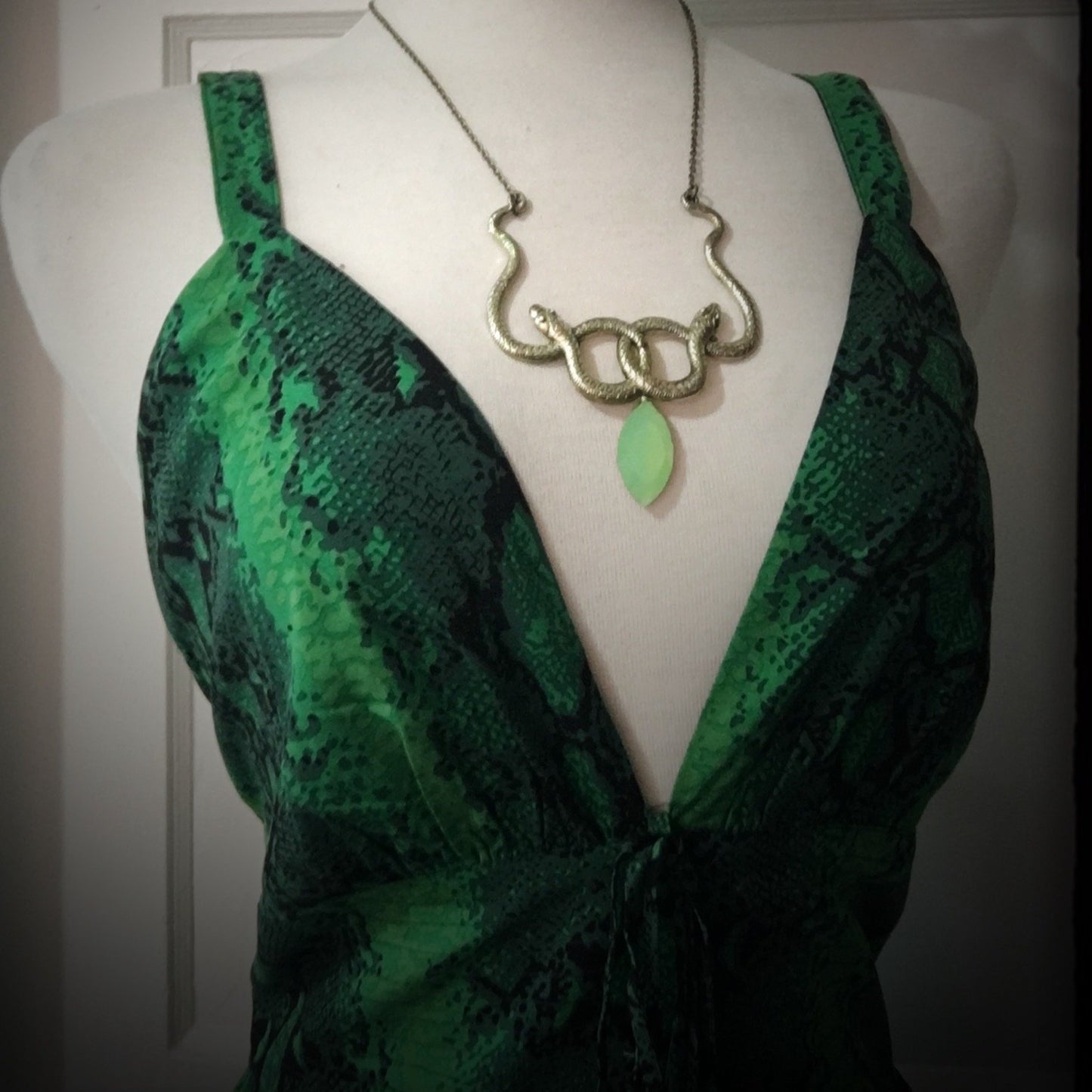 Double Snake Envy - Necklace