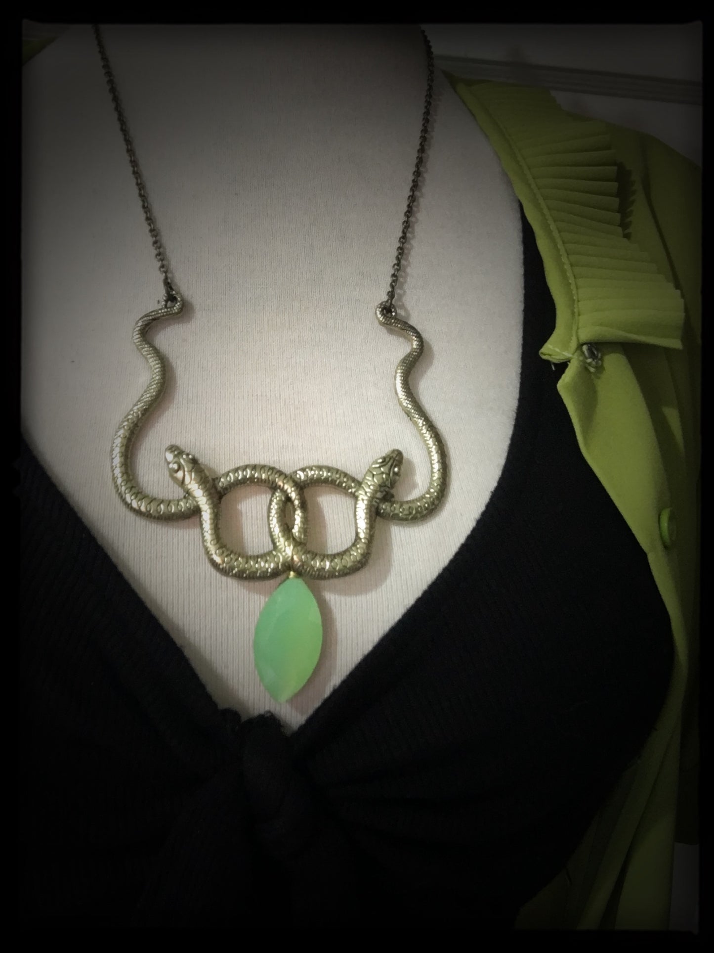 Double Snake Envy - Necklace