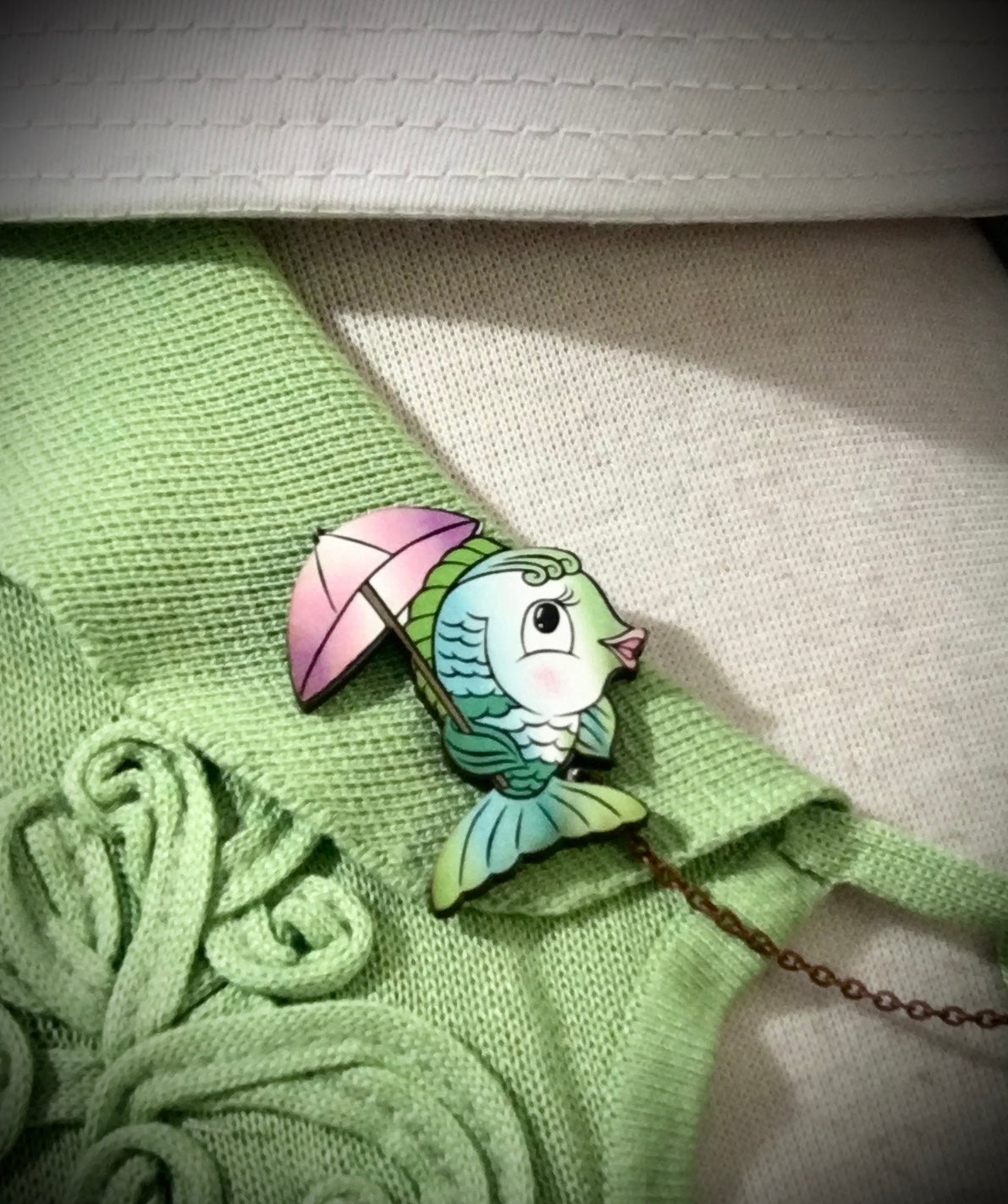 Dapper Fish Collar - Sweater Pin Set