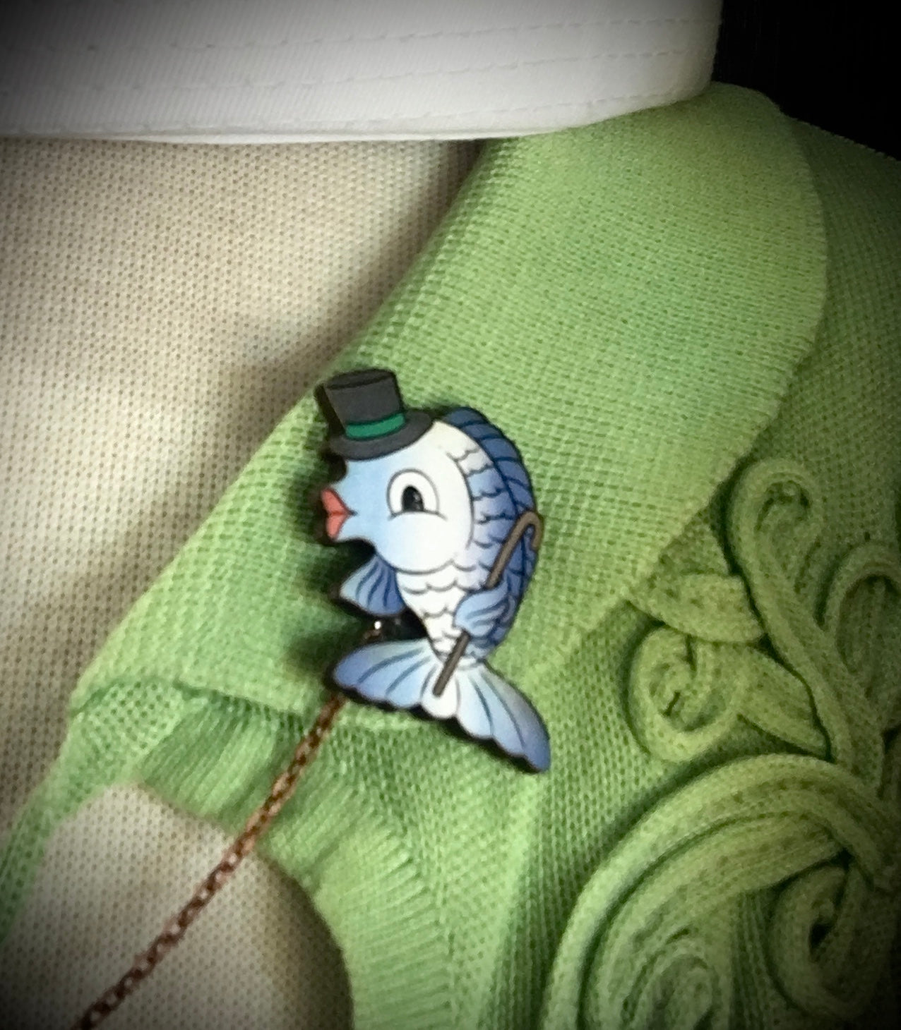 Dapper Fish Collar - Sweater Pin Set