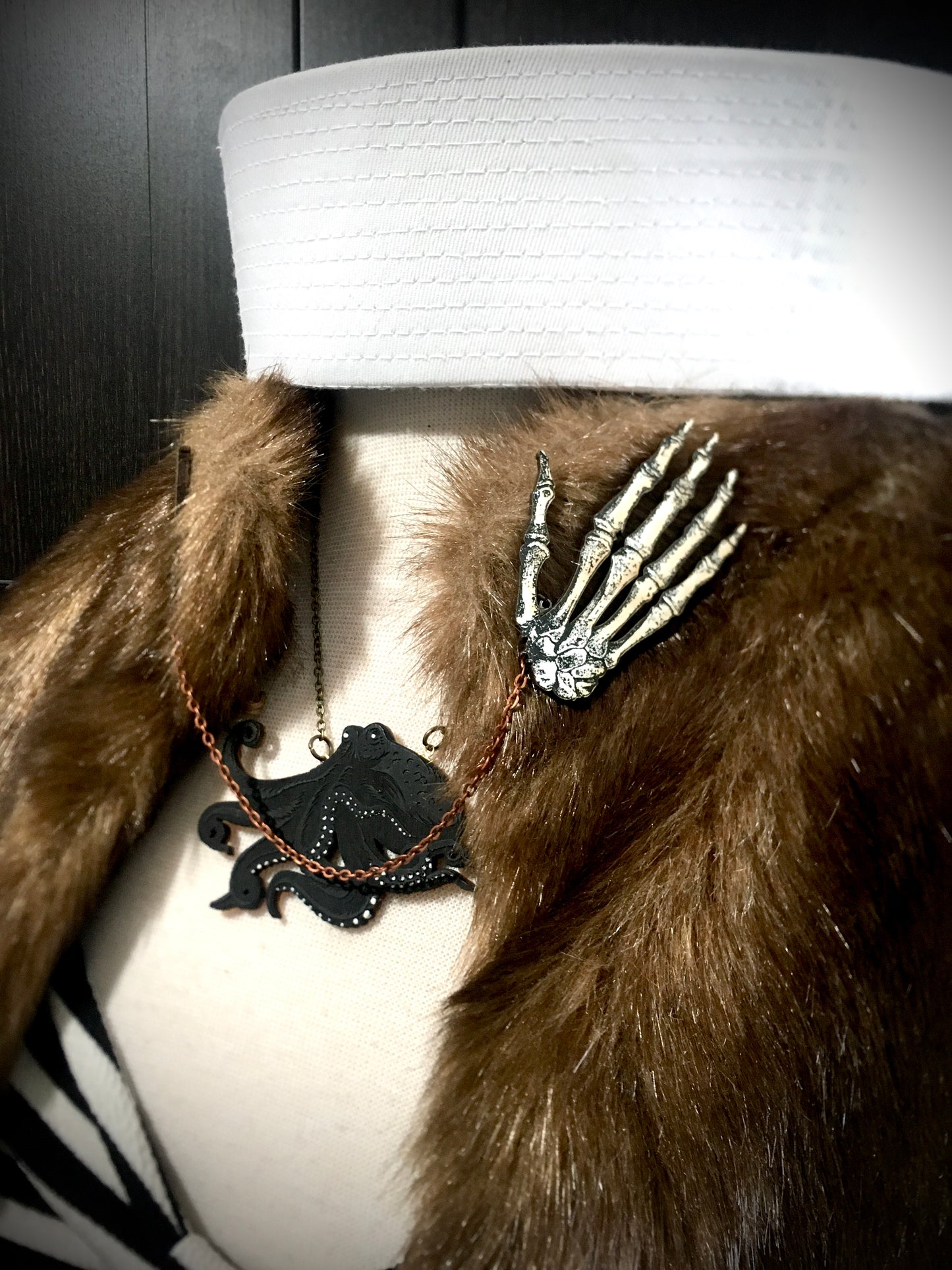 Black Octopus Necklace - Ghostly Black - SPECIAL EDITION