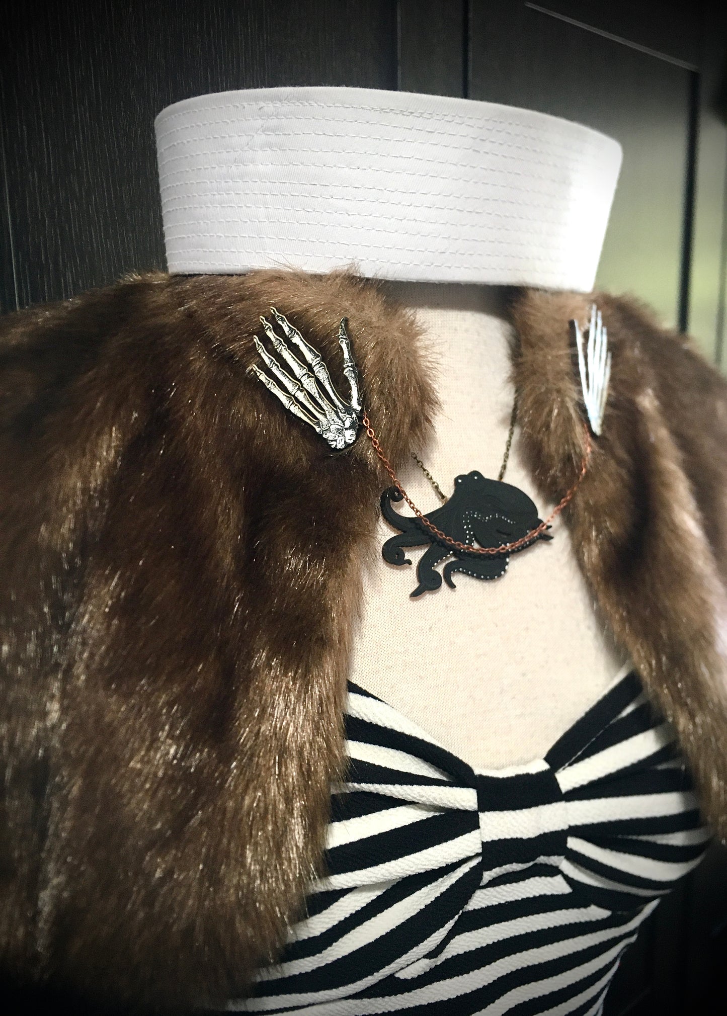 Black Octopus Necklace - Ghostly Black - SPECIAL EDITION