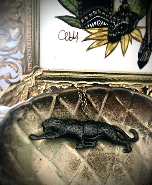 Black Leopard Necklace