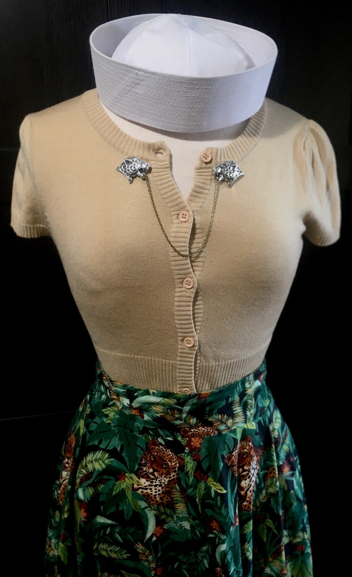 Leopard Collar Pin Set