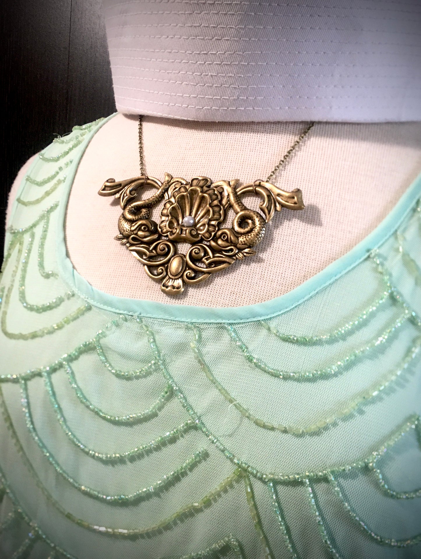 Victorian Sea Monster Necklace