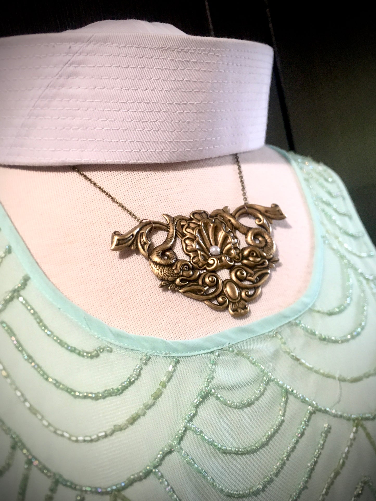 Victorian Sea Monster Necklace