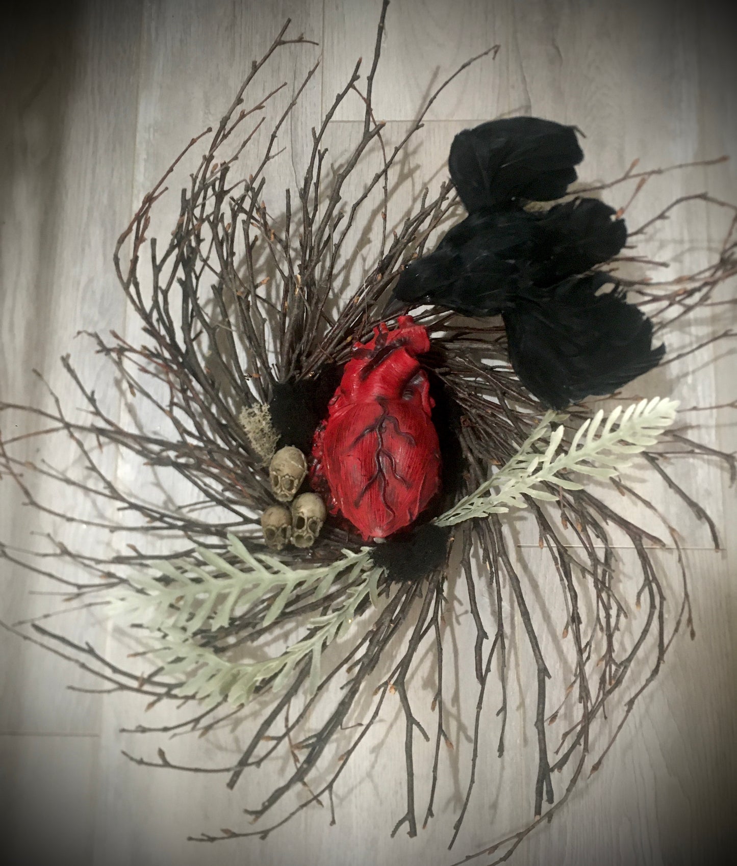 The Tell Tale BEATING Heart Wreath
