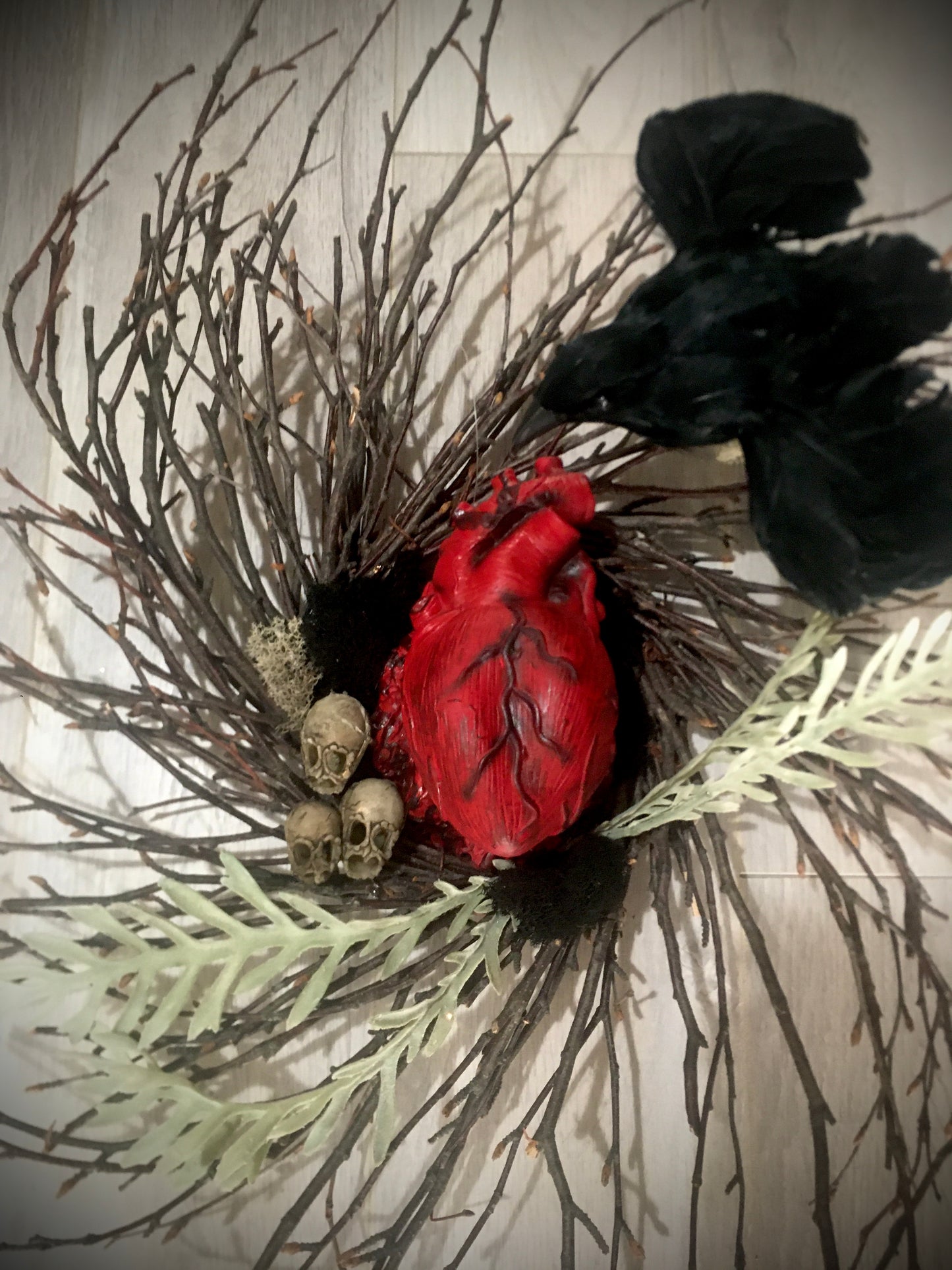 The Tell Tale BEATING Heart Wreath