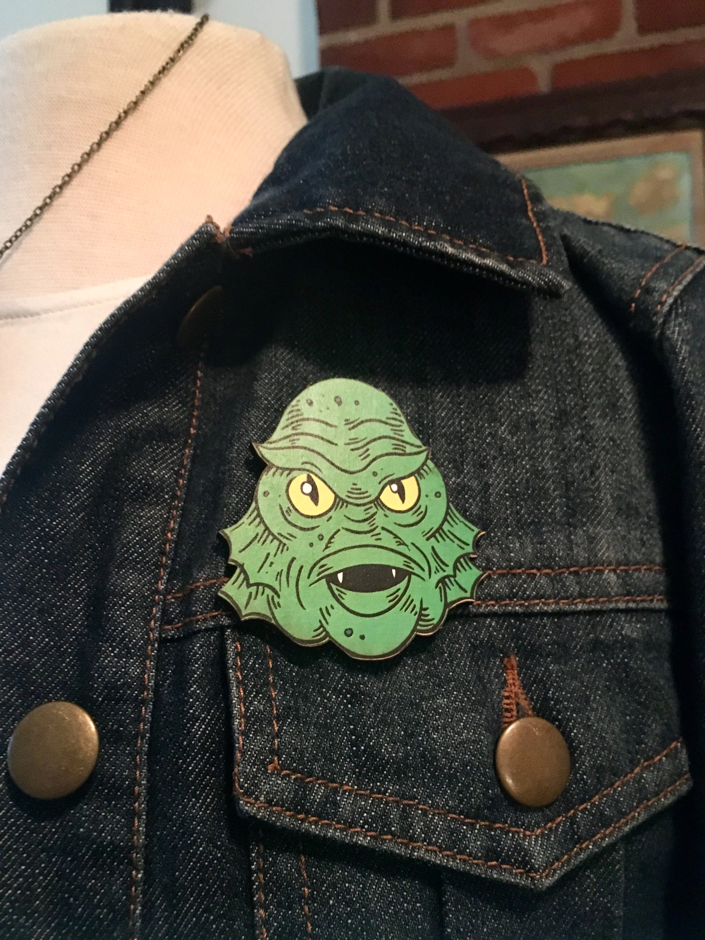 Creature Head Pin