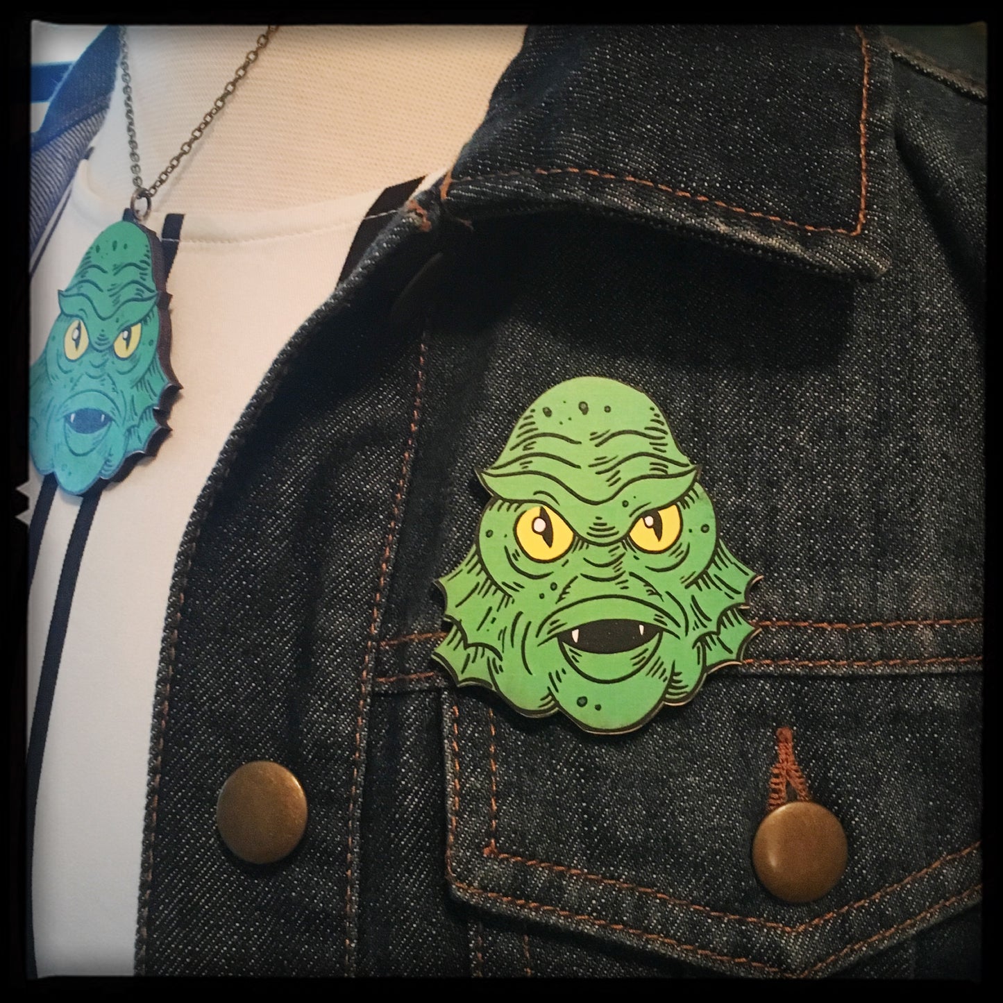 Creature Head Pin