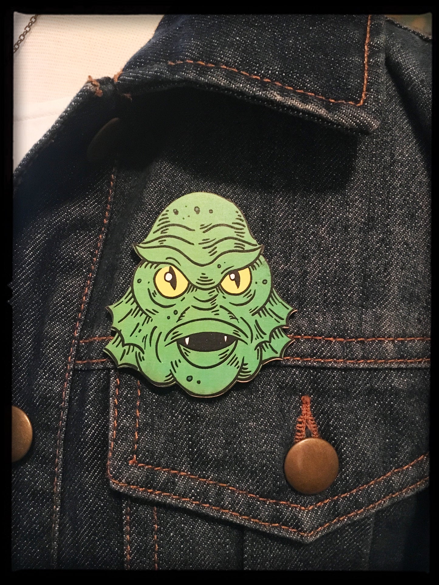 Creature Head Pin