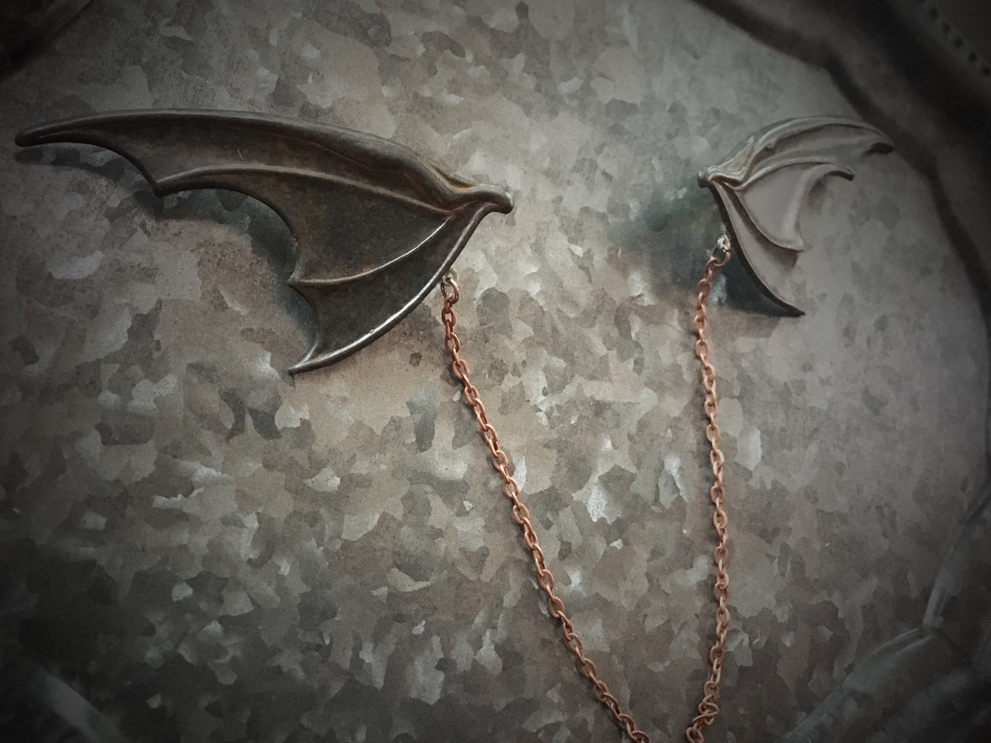 Bat Wing -Collar Pin set