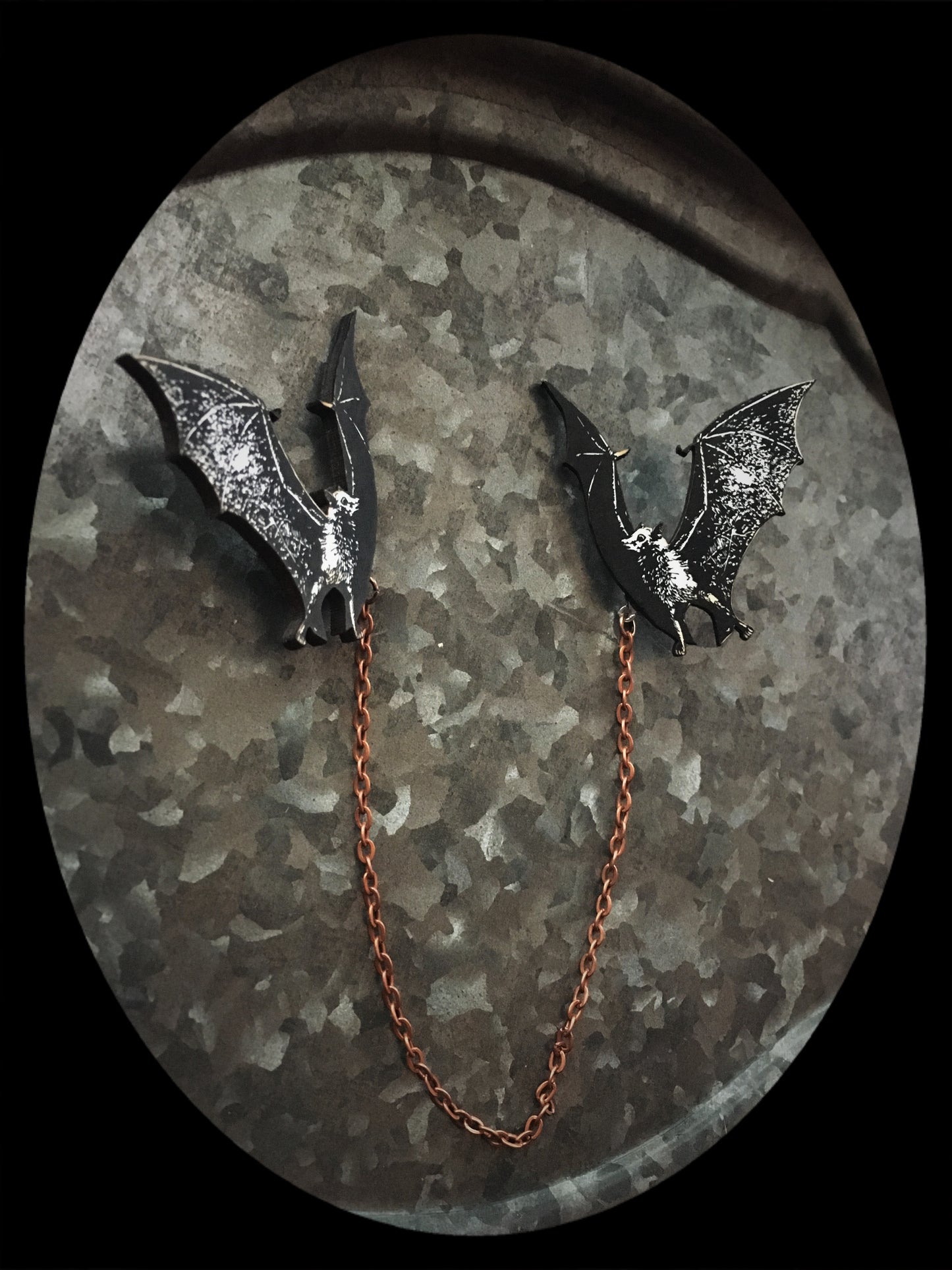 Bat Collar-Sweater Pin Set
