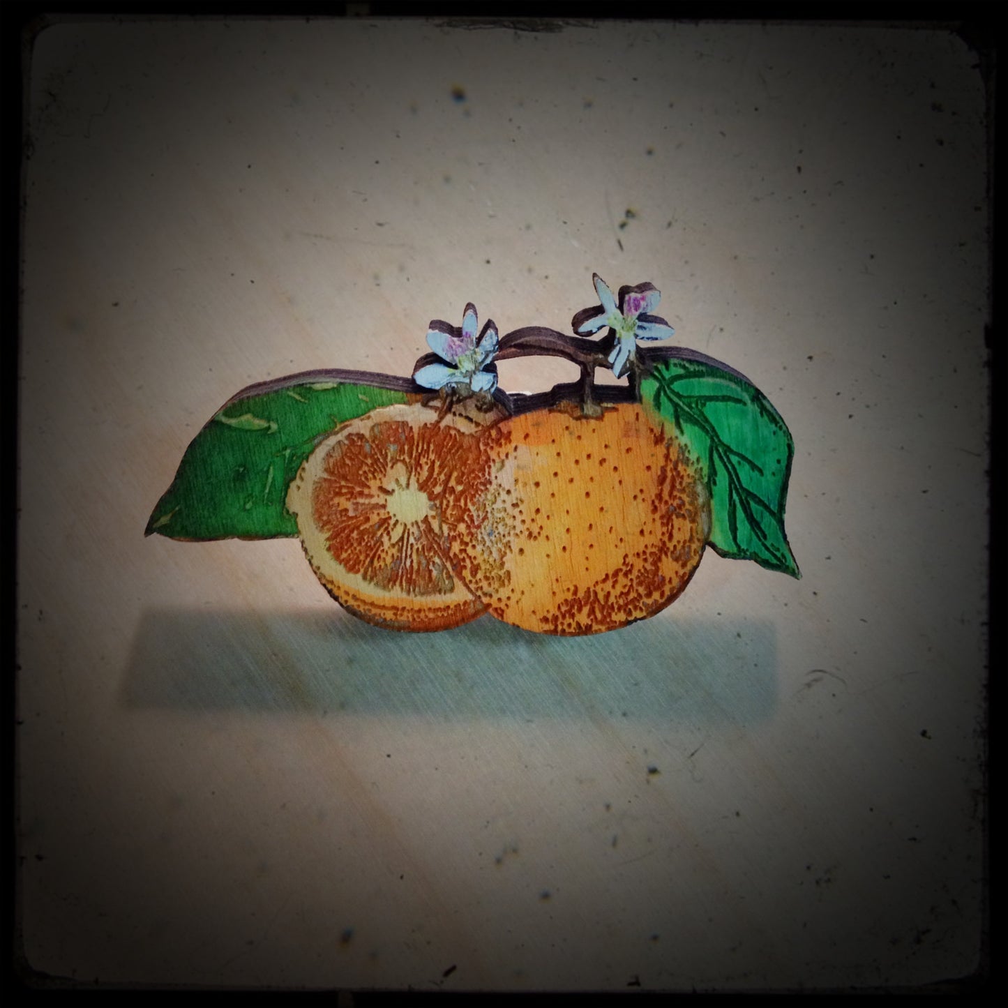 Vintage Style Orange Pin