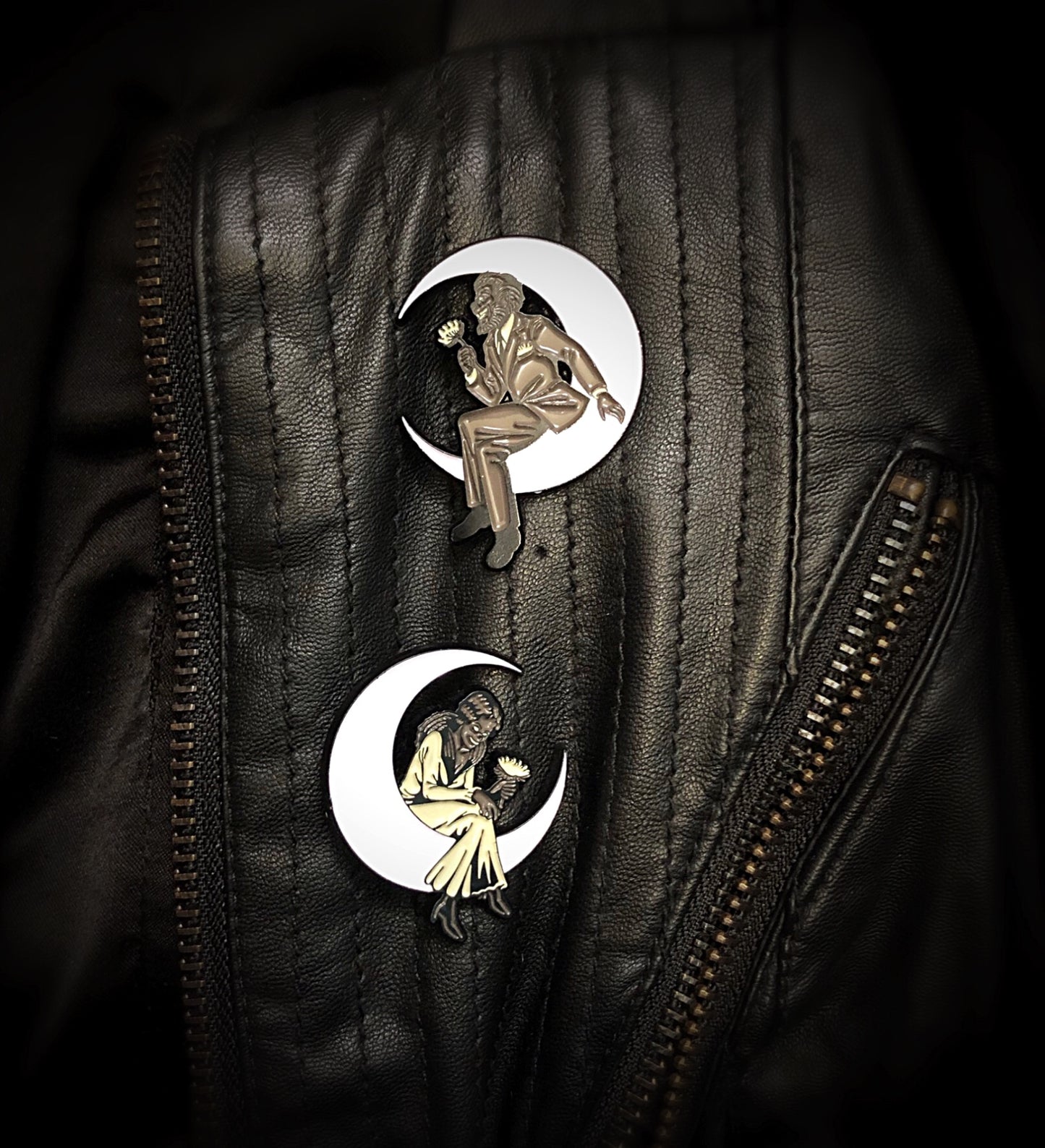Queen of the Night - Werewolf Enamel Pin SET