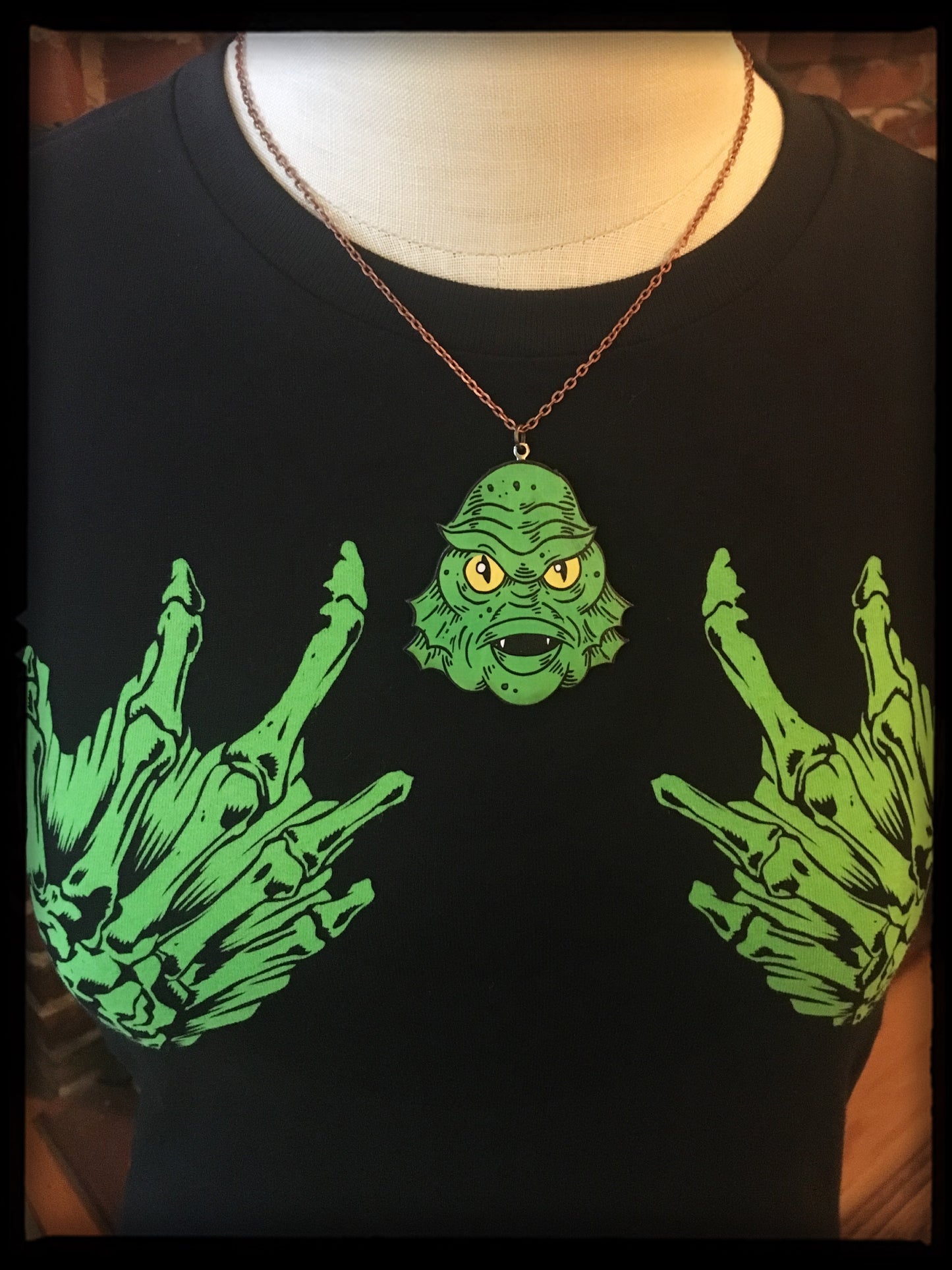 Creature Head Necklace