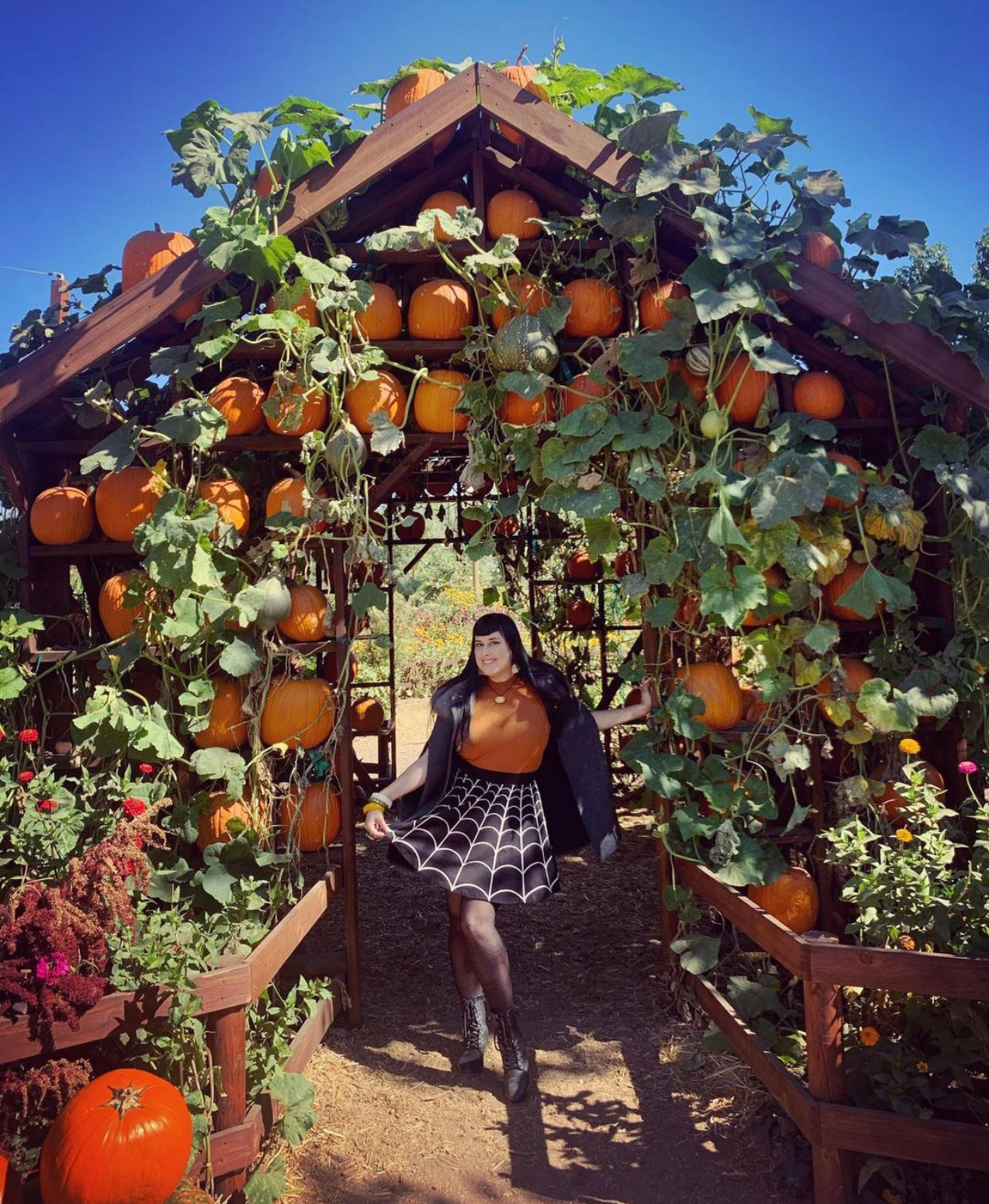 Spiderweb Skater Skirt
