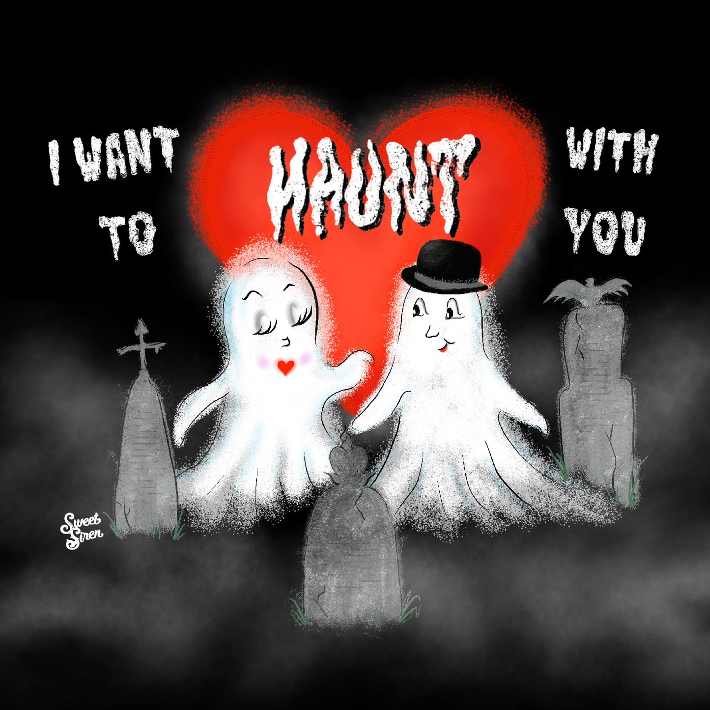 I Want to Haunt with You - BASIC Tote Bag