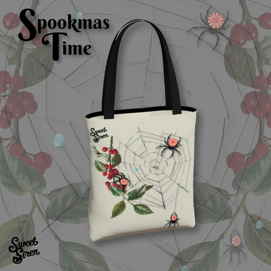 Peppermint Spiders Web - Basic Tote