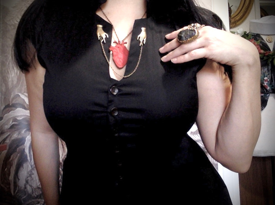 Victorian Hands Collar pin set