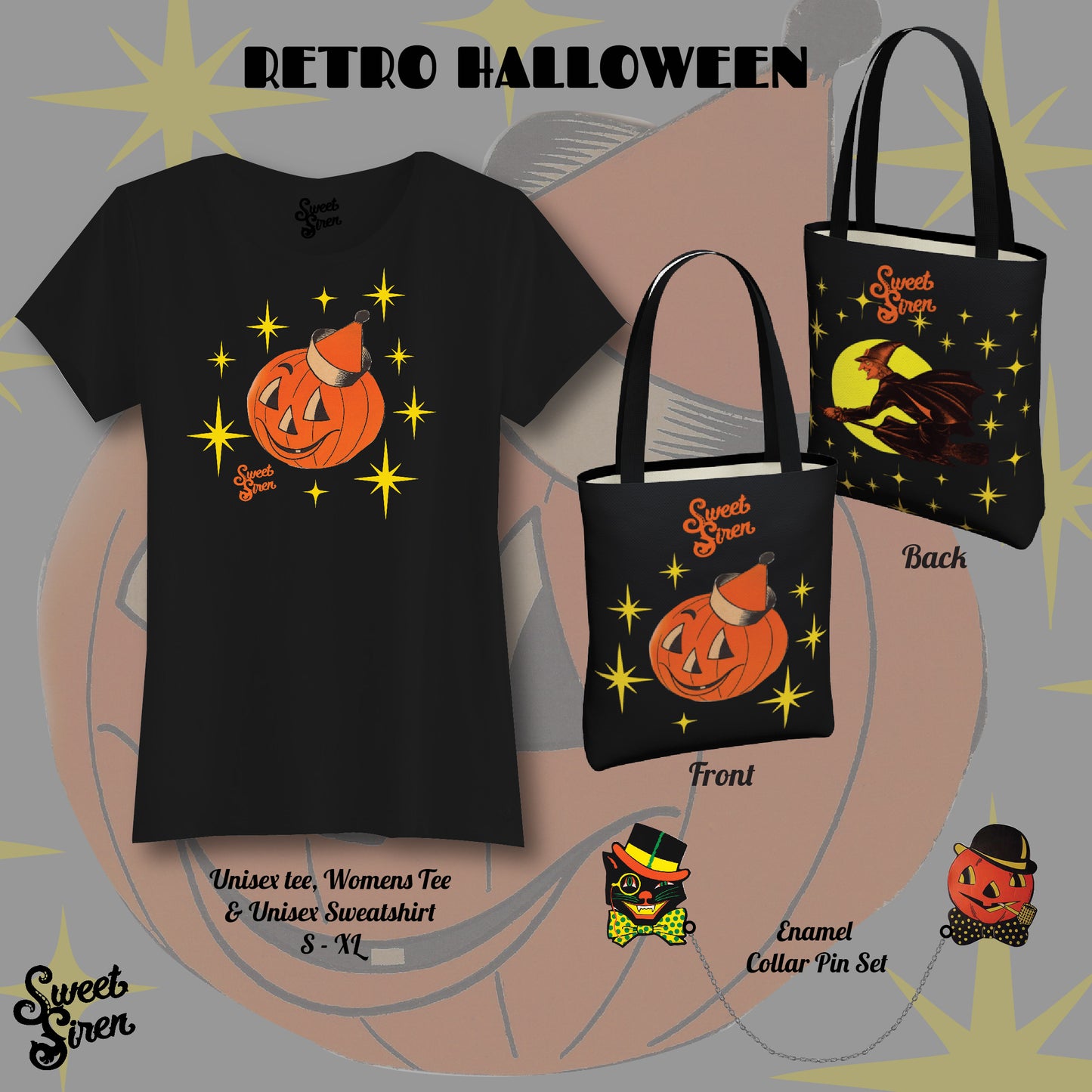 Retro Halloween Starlight - Urban Tote Bag