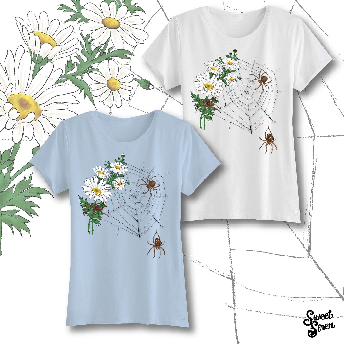 Daisy Spiderweb  -  Women's Tee - Next Level tee