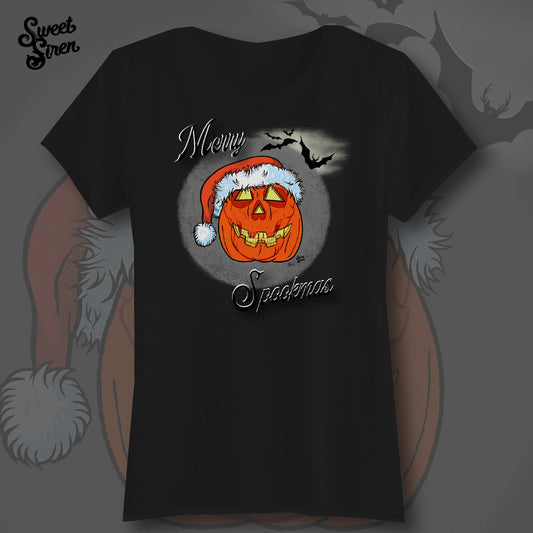 Merry Spookmas Pumpkin - Women's Tee