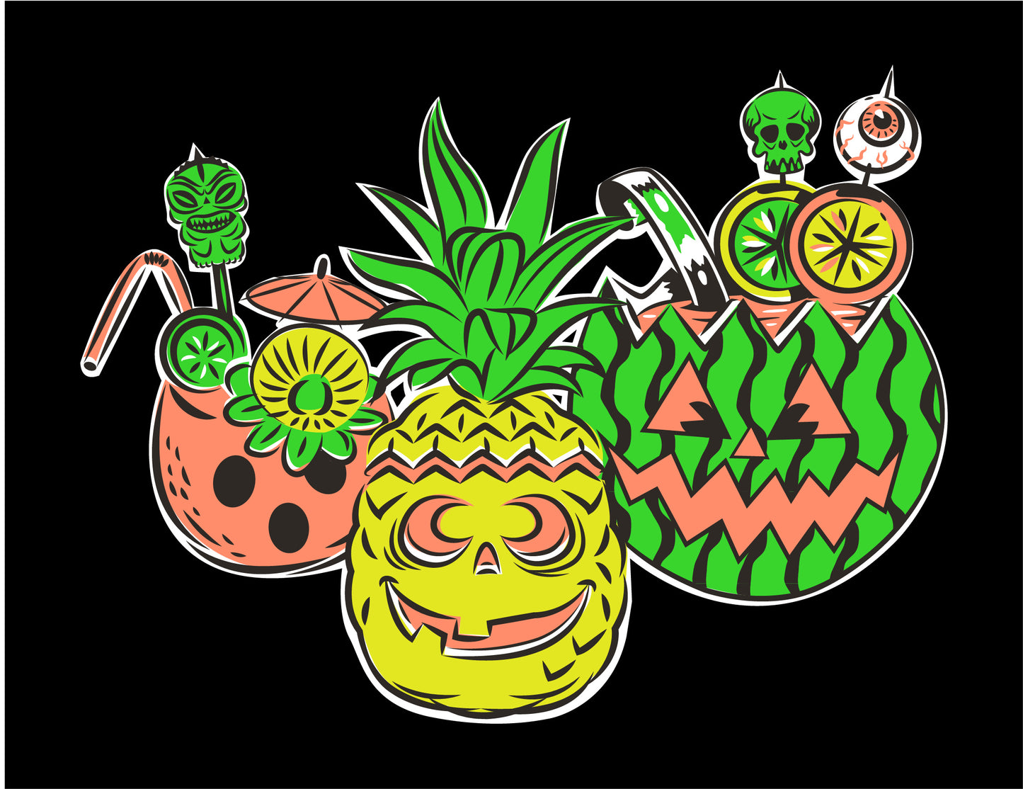 SummerWeen Tiki - Enamel PIN
