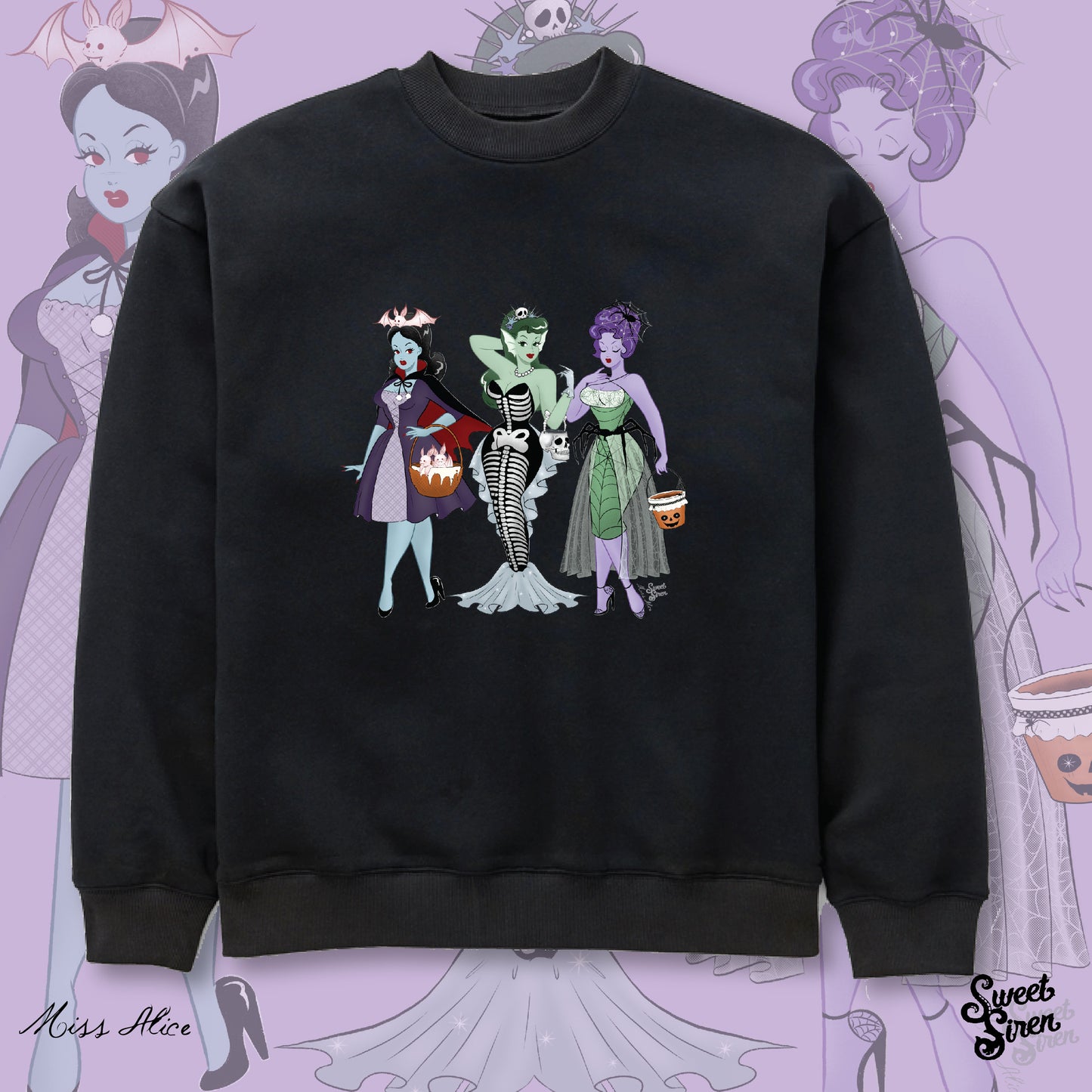 Trick or Treat Babes - Unisex Crewneck Sweatshirt