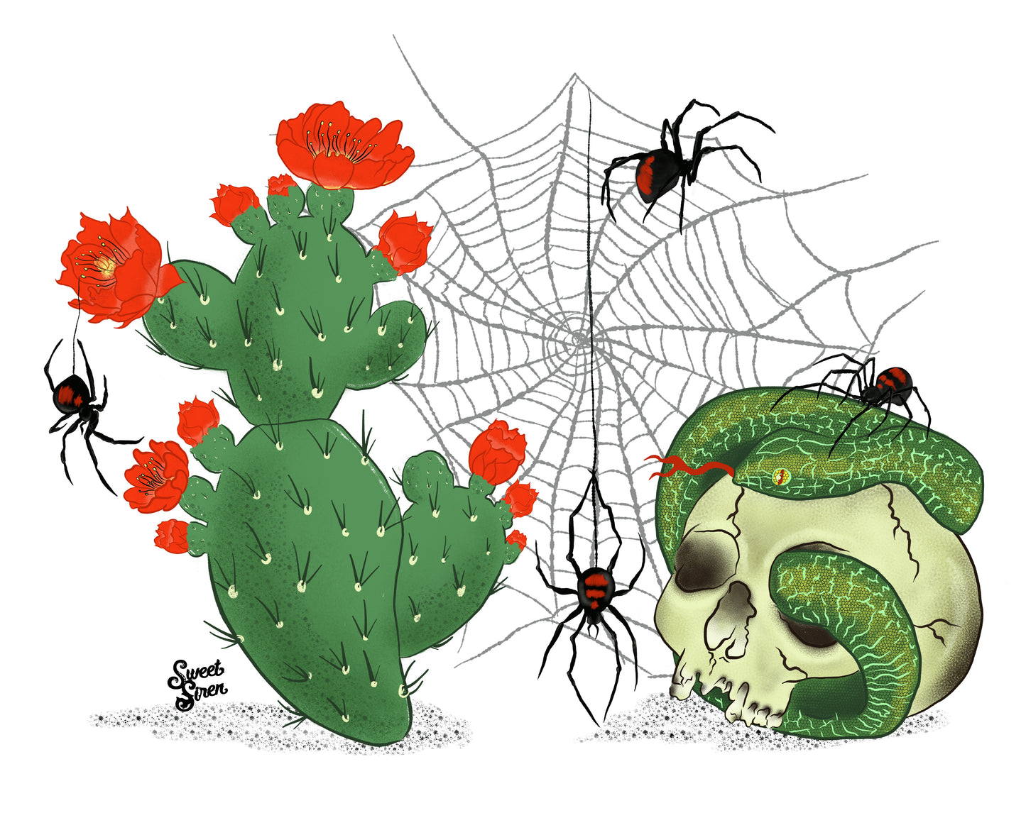 Goth Western Spiderweb - Unisex Tee