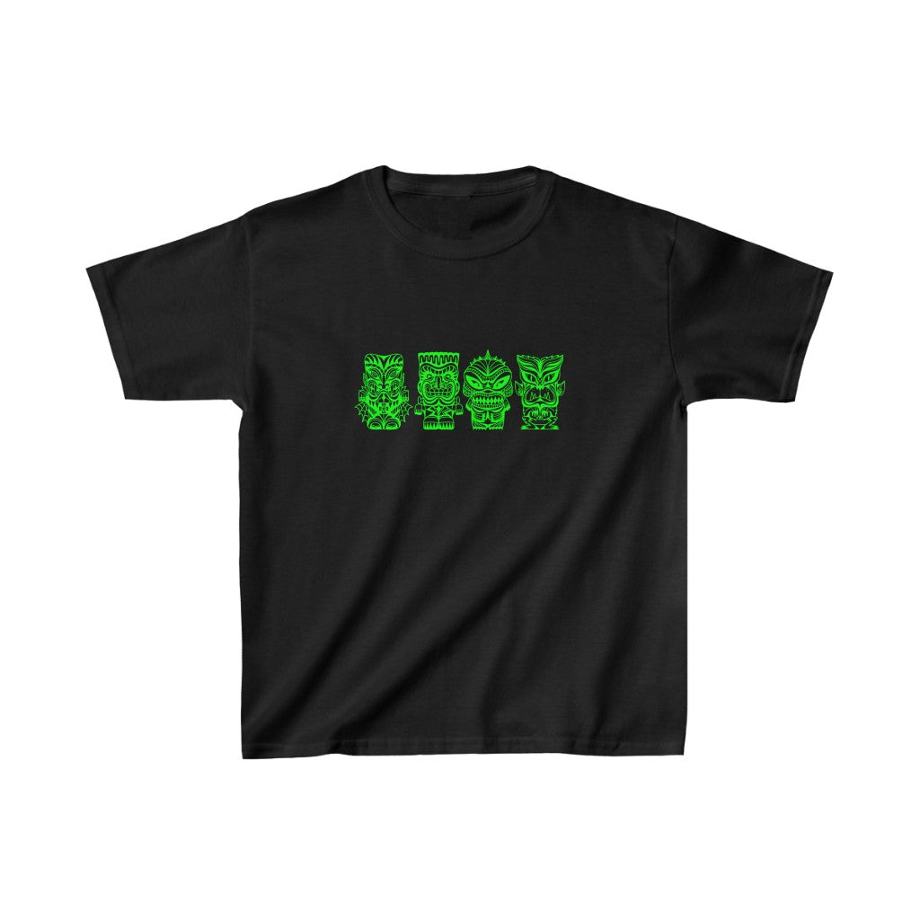 Tiki Monsters SLIME GREEN - Youth Kids Tee
